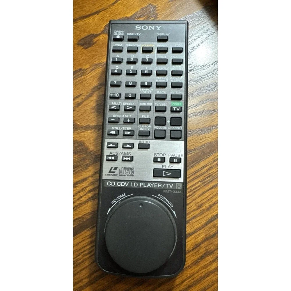 Sony OEM RMT-333A Remote Control for CD CDV LD Player/TV